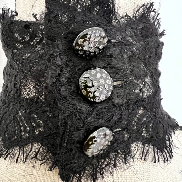 Chanel black lace sheer halter backless top size 38 - Picture 6 of 10